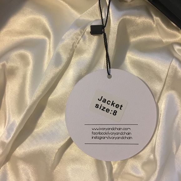 Ivory & Chain Bessy Biker jacket - Picture 9 of 13